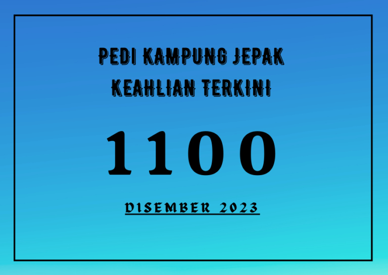 PEDi KAMPUNG JEPAK KEAHLIAN TERKINI 2