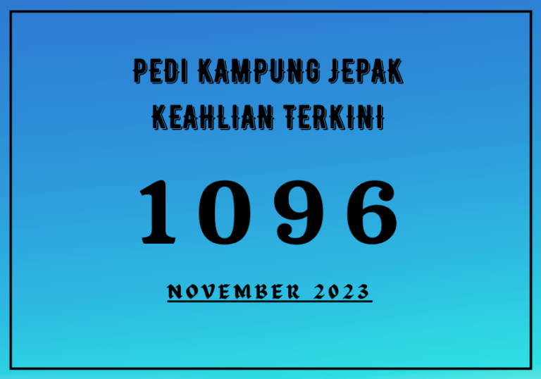 PEDi KAMPUNG JEPAK KEAHLIAN TERKINI 1