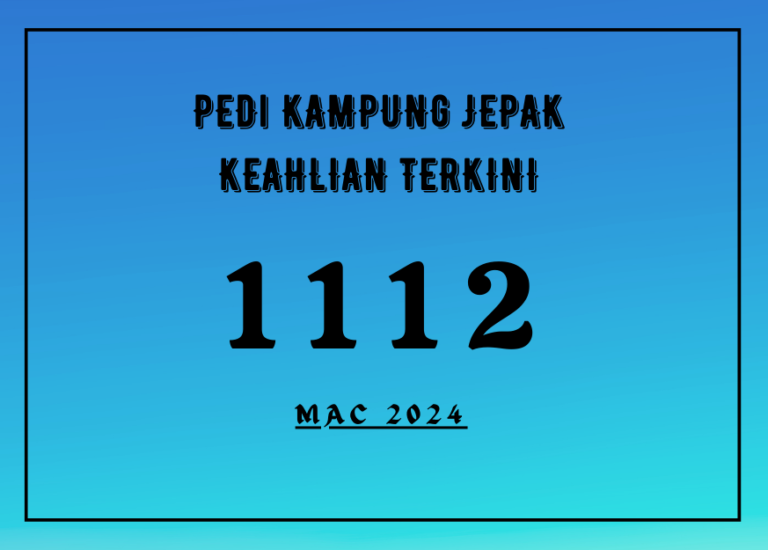 PEDi KAMPUNG JEPAK KEAHLIAN TERKINI 5